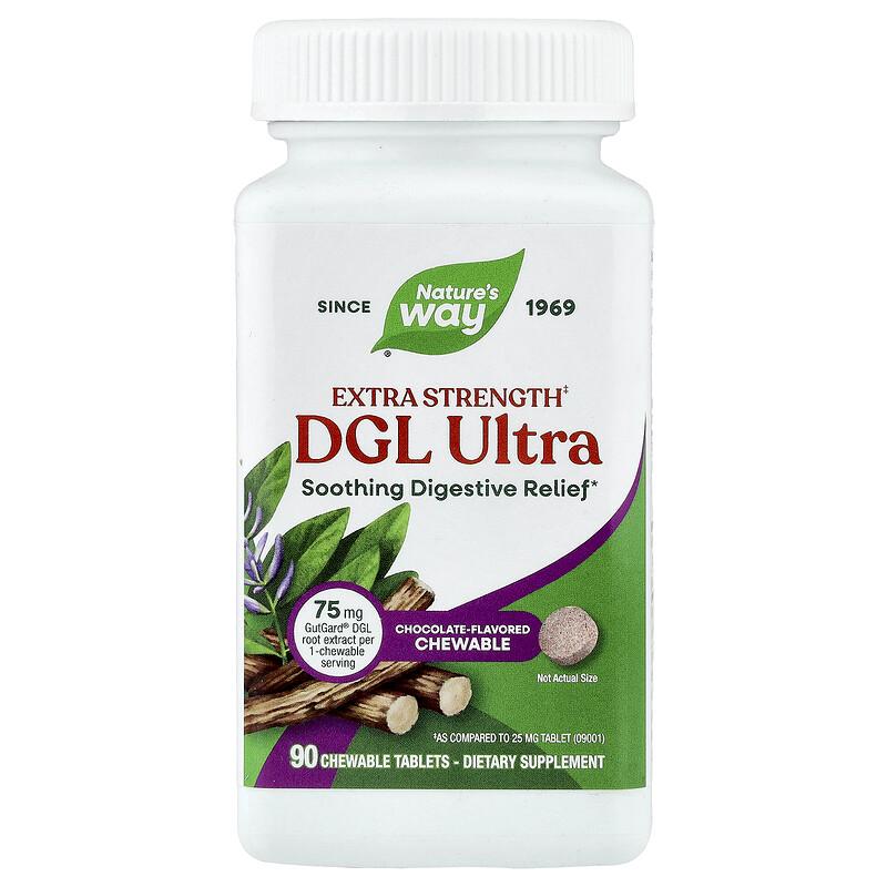 DGL Ultra, Chocolate, 90 Chewable Tablets