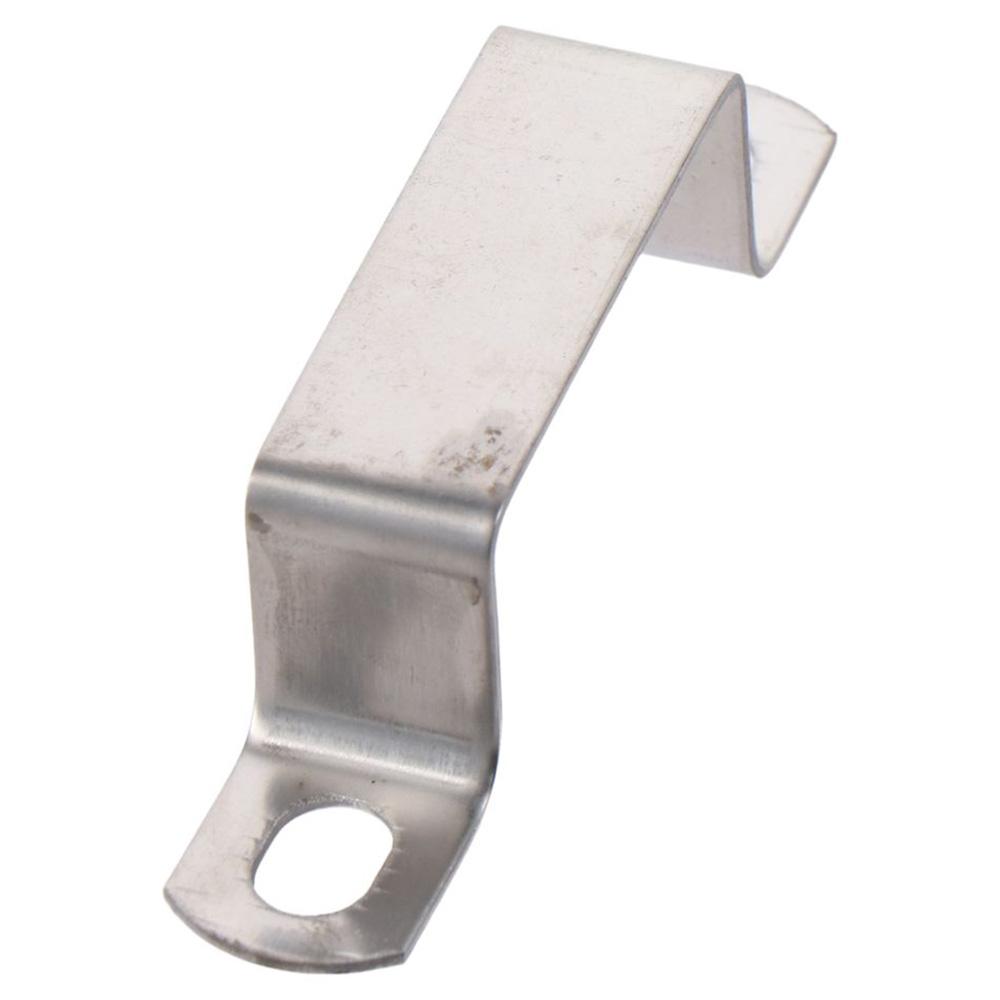 6 Pcs Durable U Shaped Connector Brackets 304 Stainless Steel 23 x 51.5mm U Bracket Silver Pipe Clamps Home Pipe Fixing
