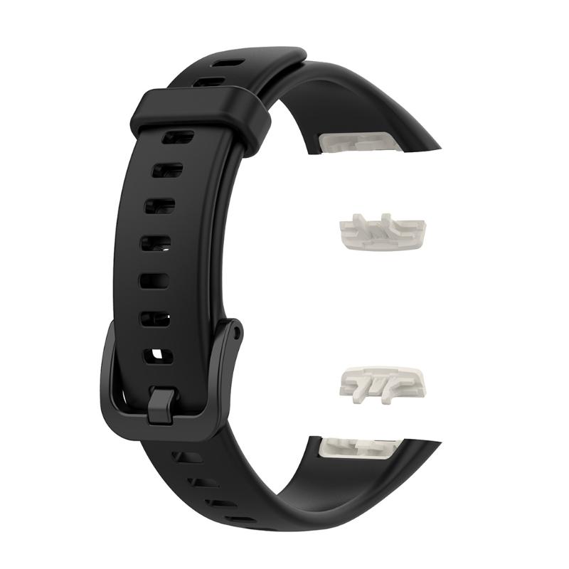 

Silicone Band for Honor Band 6 for Smart Watch Wrist Strap Loop Bracelet Replacement Waterproof Belt Sweatproof чорний