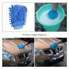Car Wash Towels Microfiber Chenille Car Cleaning Towel Mitt Glove Soft Drying Cloth Hemming Wash Towel Water Suction Clearner