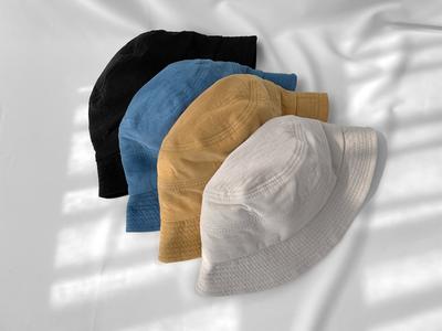 Women's Unisex Golden Simple Bucket Hat Bucket Hat