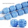 Yoga Double Row 10 Wheels Muscle Massage Stick Waist Shoulder Neck Relaxation Leg Shaping Roller Mace