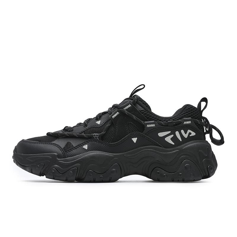 FILA Fluid 5 Cat Paw 5.0 Retro Comfortable Fifth Generation Non-Slip Wear-Resistant Low-Top Casual Shoes Women sneaker Black F12W422103FBK