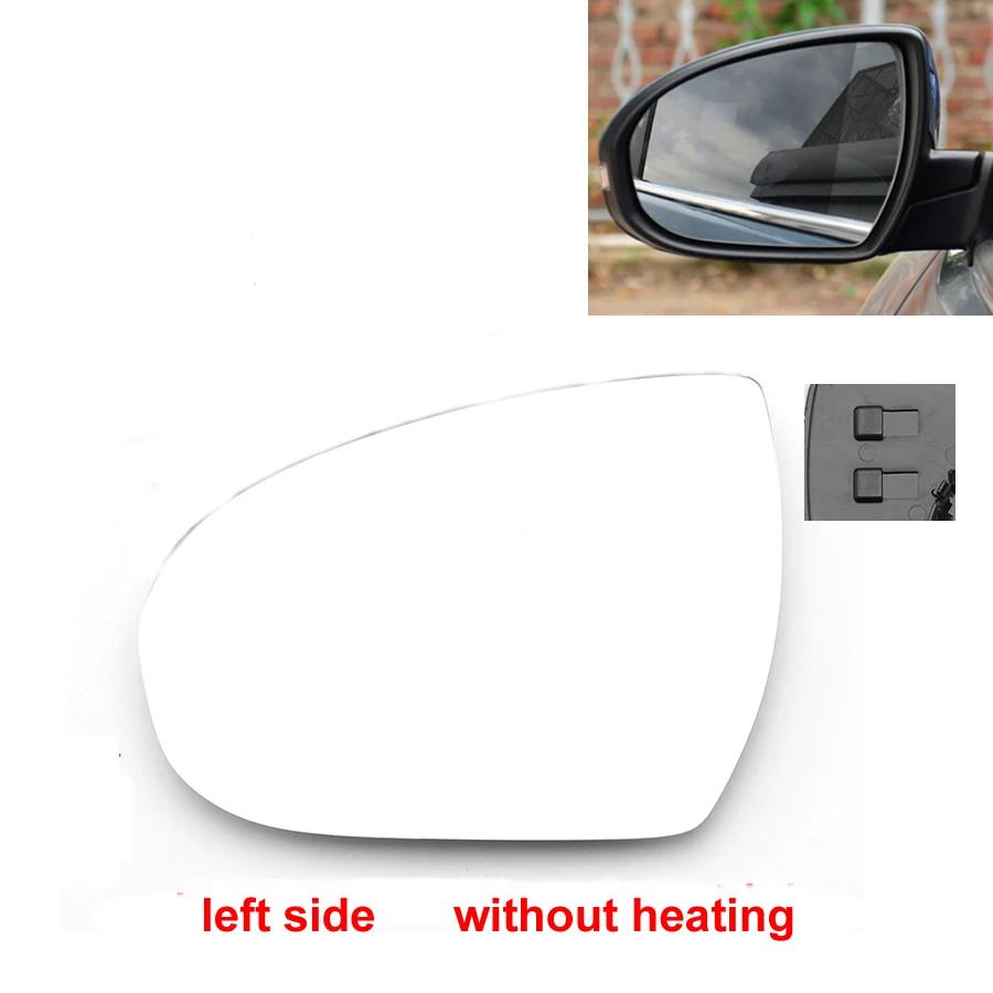 For Hyundai Tucson 2015 2016 2017 2018   Door Wing Rear View Mirrors Lenses Outer Rearview Side Mirror White Glass Lens