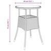 Vidaxl 3-Cz. Garden Bistro Furniture Set With Cushions, Black