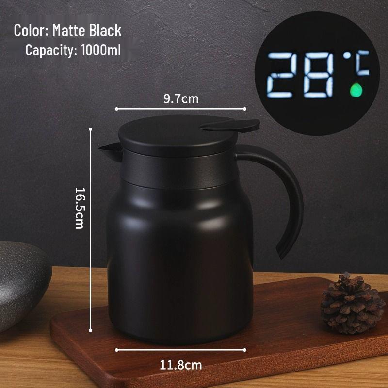 316 Stainless Steel Insulated Kettle with Tea Infuser - Compact Home or Office Hot Water Bottle