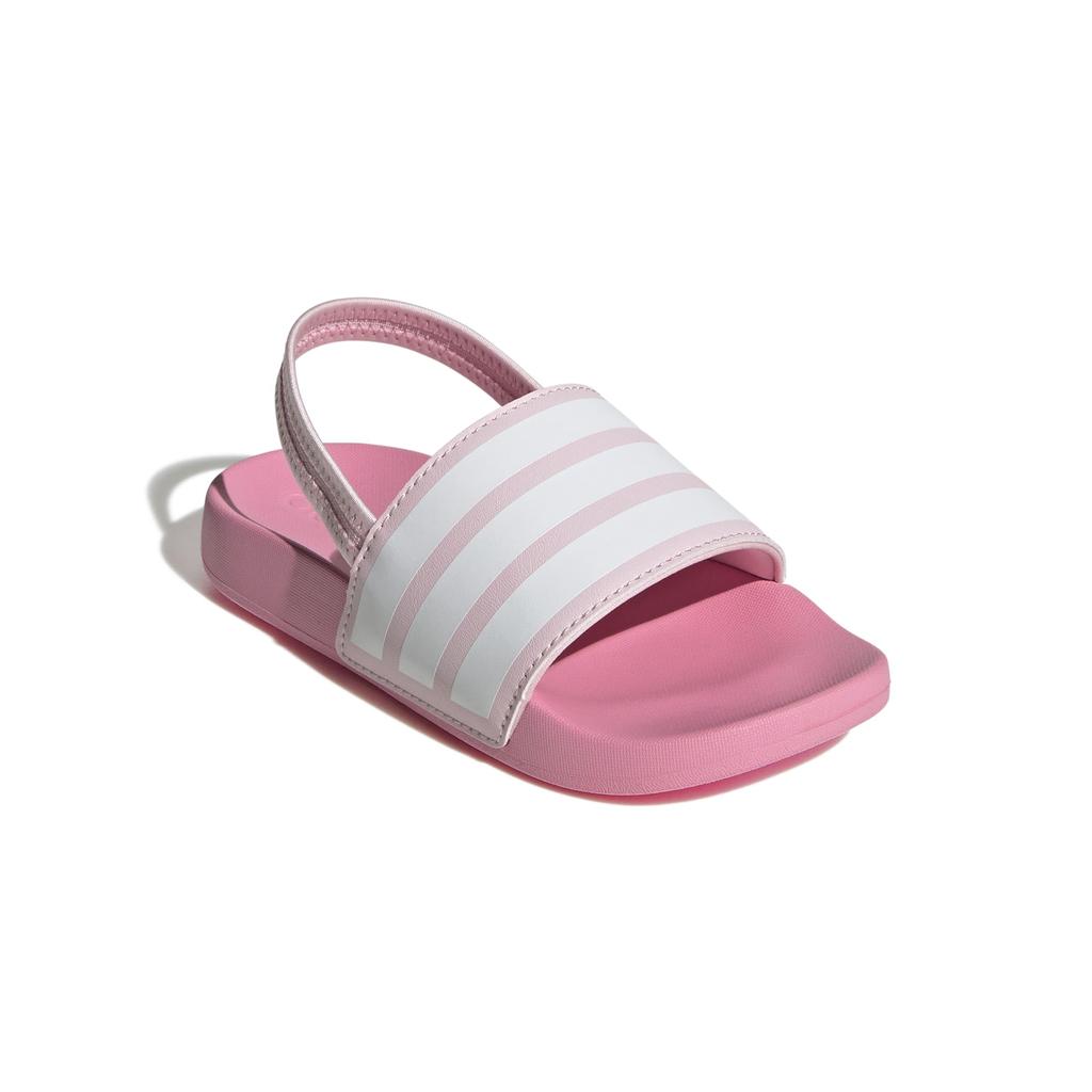 Junior Adilette Estrap Sports Sandals for Boys and Clear Pink cm [Adidas] Girls, 17-22cm, NRY86, Pink/Footwear White/Bliss (JR5331), 19.0