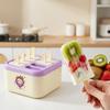 Plastic Popsicle Molds 8 Grids DIY Ice Pop Maker With Lid Reusable Sticks Easy Release Ice Cream Mold Ice Tray For Kids Kitchen