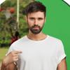 Green Curtain Foldable Background