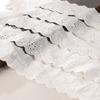 Decorative Trim White Ivory Cotton Lace Trim 16 Yards Embroidery Floral Embroidery Ruffle Sewing Trim