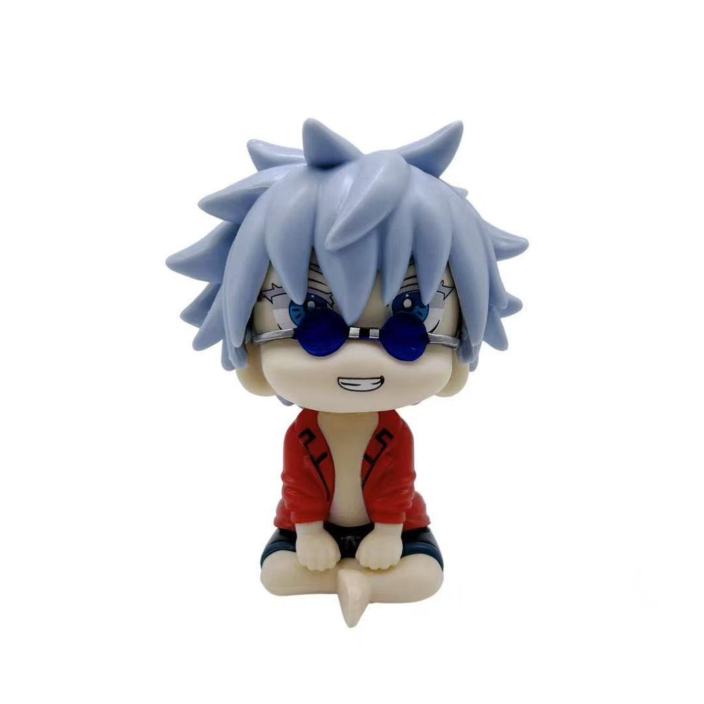Anime Cute Fushiguro Toji Jujutsu Kaisen Figure Gojo Satoru Action Figure Look Up Q Version Toy Geto Suguru Statue PVC Model Toy