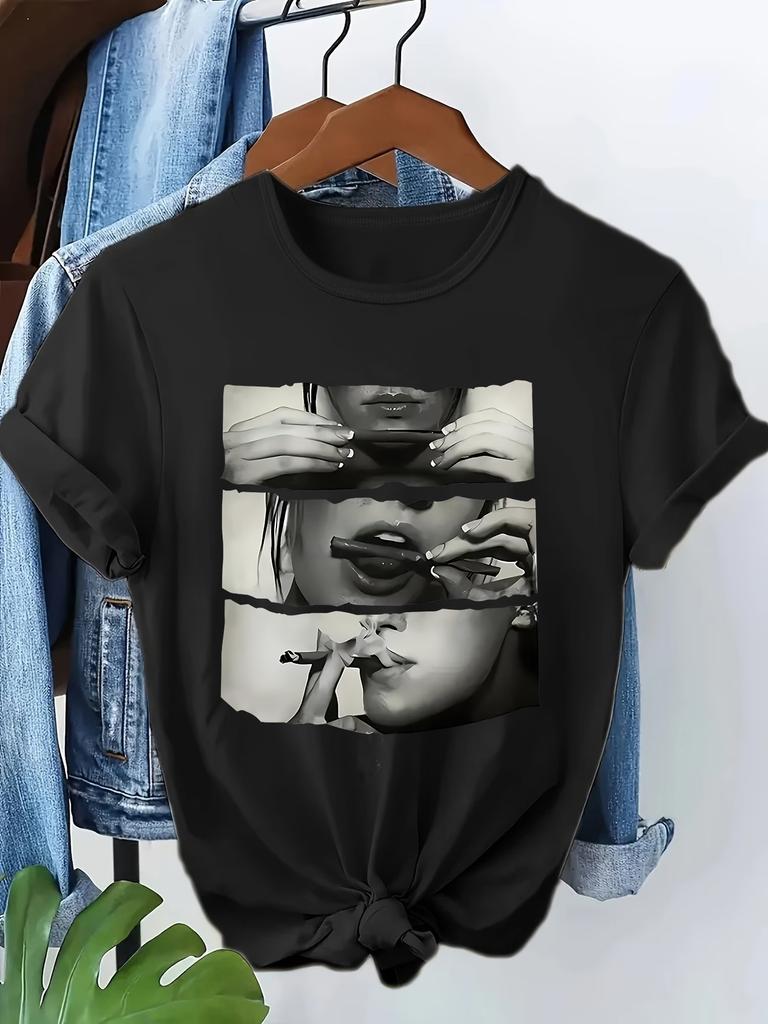 2026 Hip Hop 90s Streetwear Casual Y2k Fashion Tshirt Print Short Sleeve T Shirt Clothing Top Tee Summer Ladies Girls Shirt