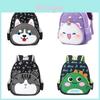 Kids Animal Cartoon Nylon Backpack With Breathable Durable Design For Preschool Children