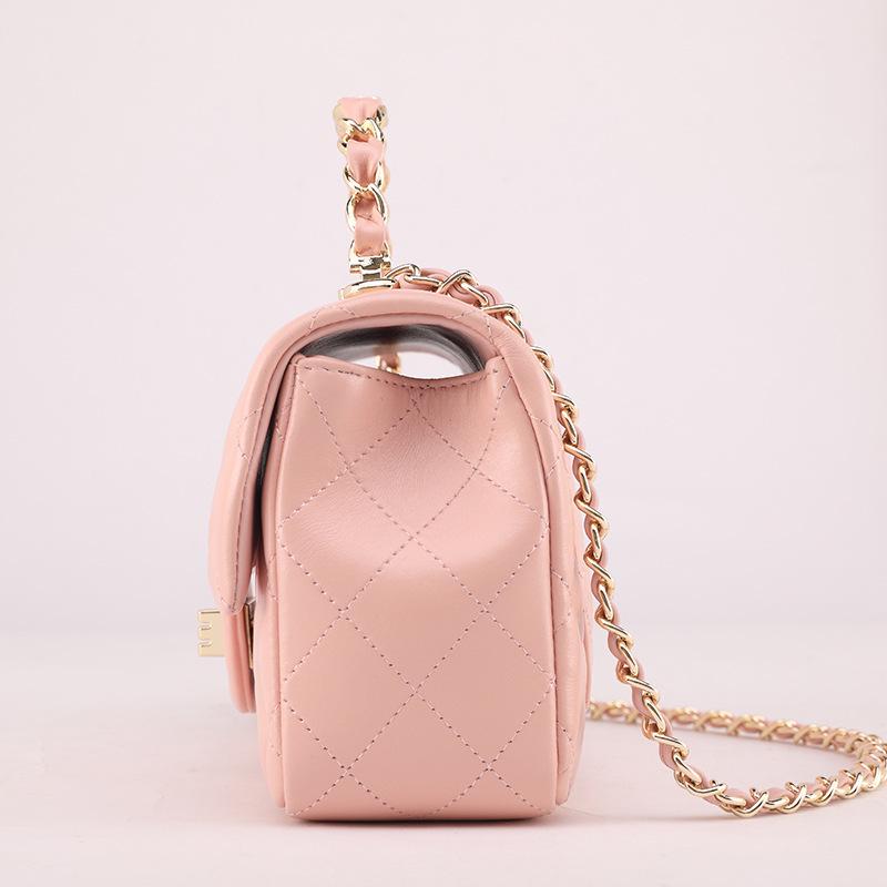 Jesenná/Zimná taška 2025 so vzorom kosoštvorca a retiazkou na rameno & Crossbody - Trendy, Všestranná dámska kabelka