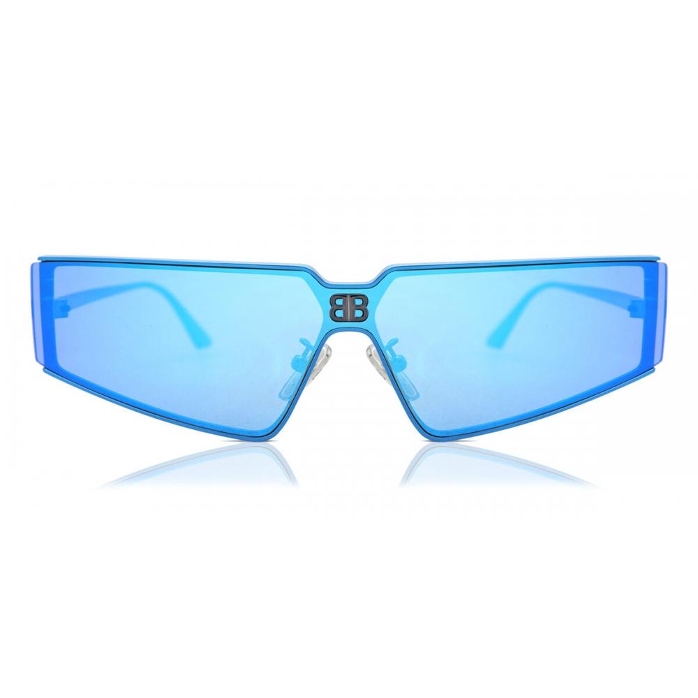 

Balenciaga Bb0192s 003 Unisex Sunglasses Light Blue/99