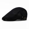 Men's Summer Mesh Breathable Cap Sun Visor Forward Hat Beret Women's British Newsboy Hat Cool Hat