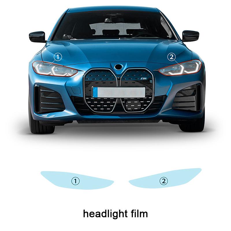 BMW I4 G26 TPU Headlight & Mirror Protective Film