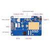 MPS2280P PCIe M.2 SSD Expansion Board for RPi 5 with M.2 mKey Connection, NVMe SSD Support and Double LED Indicators