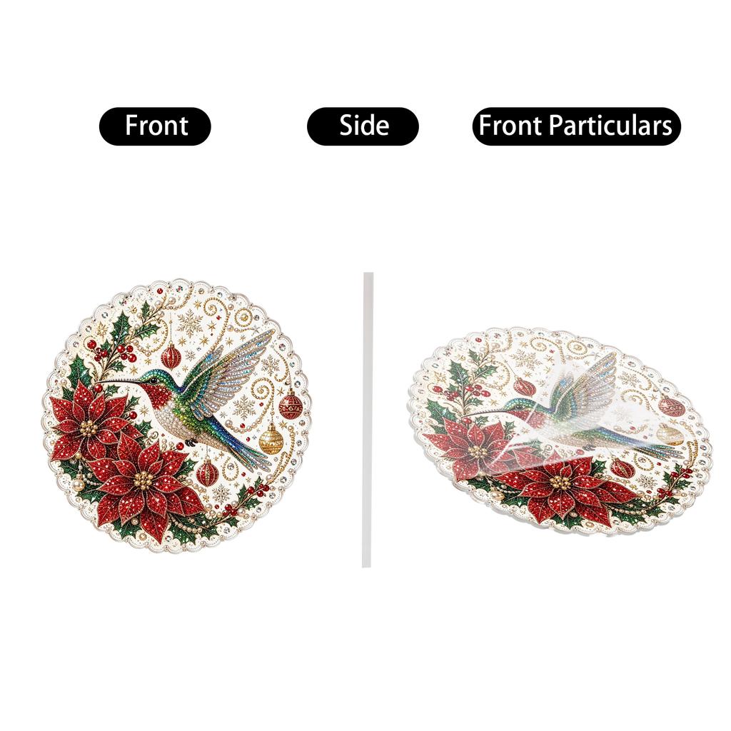 2D Acrylic Christmas Pendant Ornament for Holiday Decor