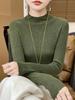 Women's Slim-Fit Half-High Collar Knitted Sweater for Autumn/Winter - Versatile and Comfortable