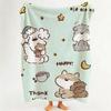 Illustrator Miiiiichan Throw Flannel Throw Blanket Suitable for Sofa Living Room Bedroom