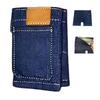 Retro Mini Jeans-förmige Geldbörse Schlanke Faltbare Münztasche Hosentaschen-Kartenhalter Täglich