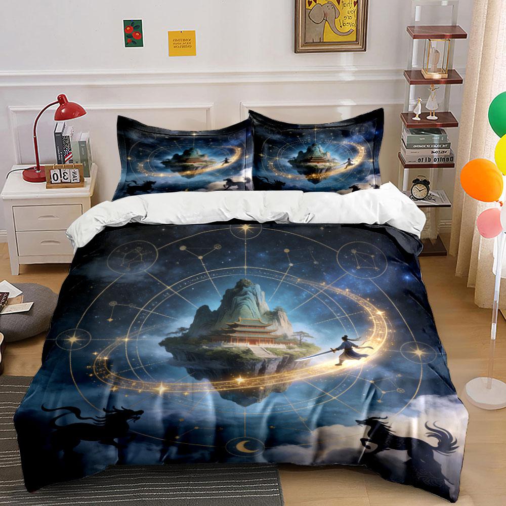 Fantasy Art Decoration Set Soft Comfortable Duvet Cover Bedding Set Included 1*Duvet Cover & 2*Pillowcases, Gift