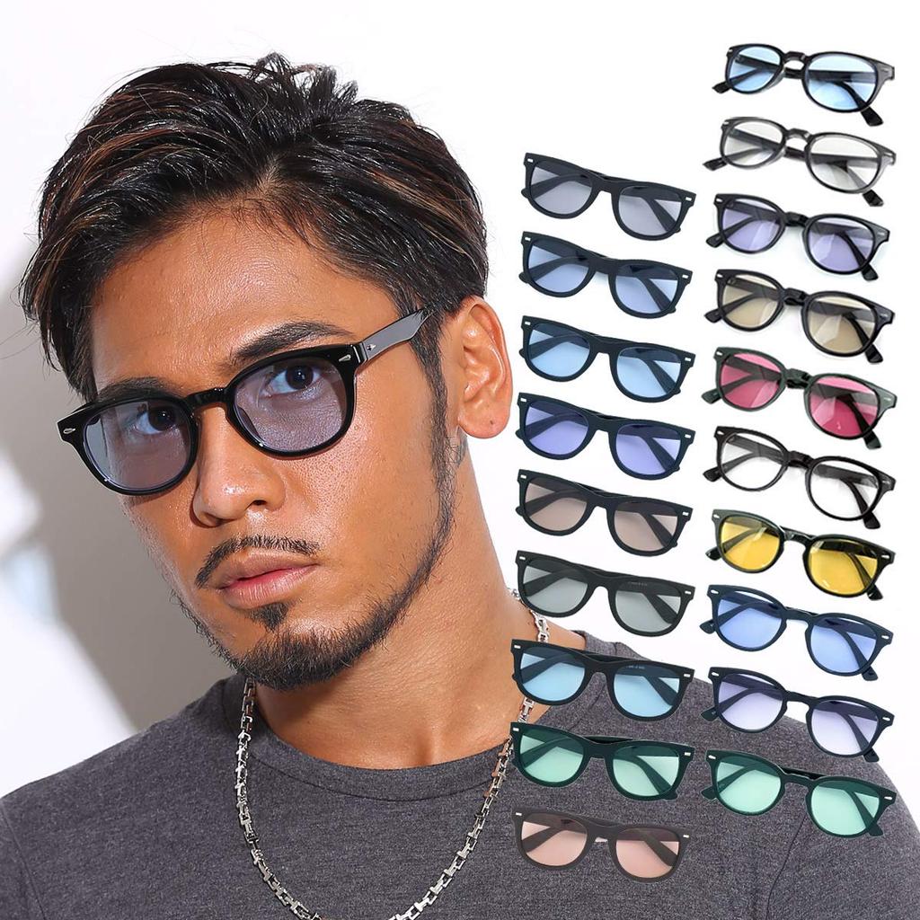 By Sunglasses with UV Boston Red [blackdia 7JEWELRY] [Seven Jewelry] Men's Case, Protection, Wellington,