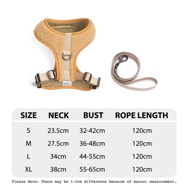 Durable Lattice Pet Harness Leash Set for Dogs 120cm Walking Exercise Vest Strap Traction Anti Lost Small Medium Dog Accessories