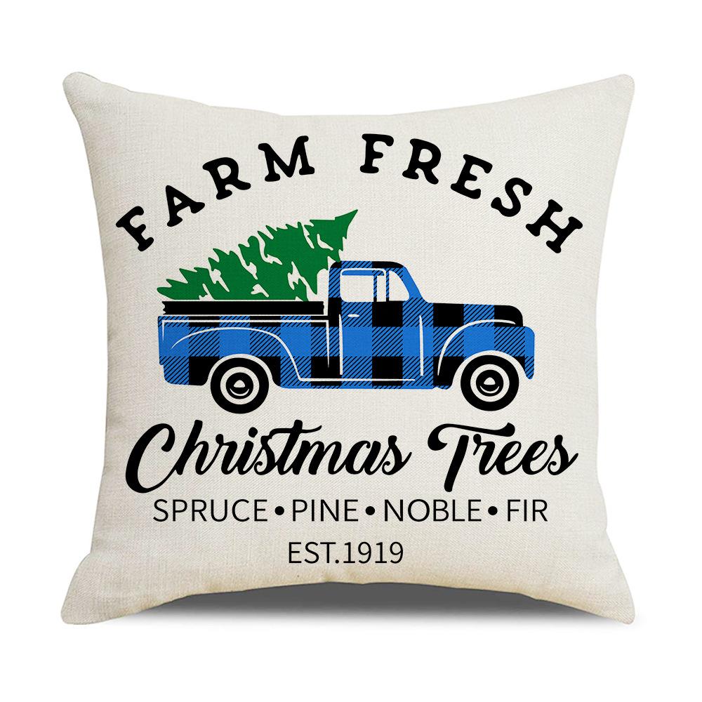 Weihnachts-Kissenbezug Weihnachten Rot Schneeflocke Weihnachtsbaum Heimdekoration Kissenbezug