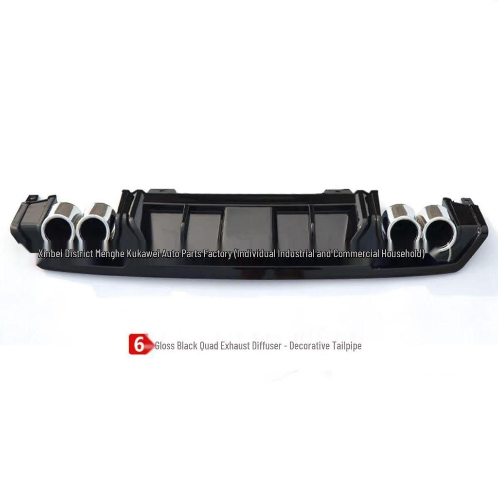 Rear Diffuser, Bumper, Lip & Exhaust Tips for 2016-2019 Civic Sedan Modifications