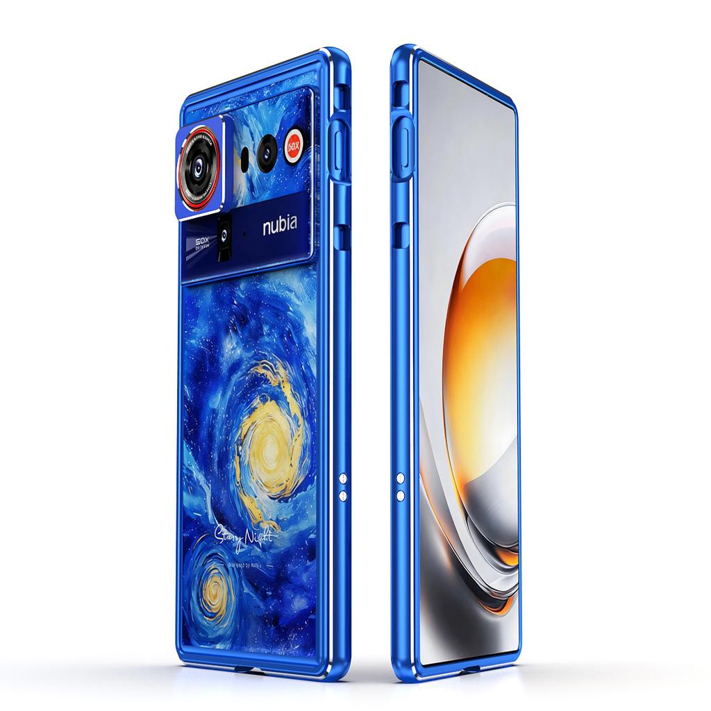 For ZTE Nubia Z80 Ultra 5G Bumper Case Metal Frame Phone Cover with Camera Lens Guard