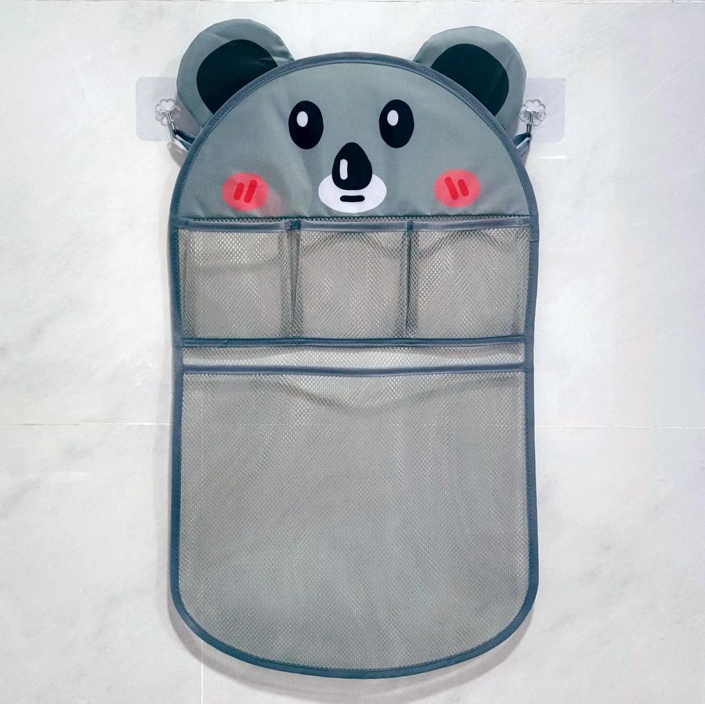 Cartoon Panda Frog Hollow Out Mesh Hanging Bag Bathroom Baby Bath Toys Supplies Durable Multifunctional Bathing Products