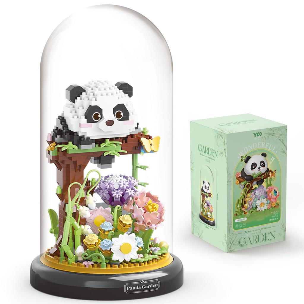 Panda Flower Building SetBonsai Tree Party Favors for Kids Animal Building Blocks Valentines New Year Easter Birthday Gift for Boys Girls Age