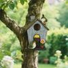 Green Resin House Garden Courtyard Decoration Bird Outdoor Bird Villa