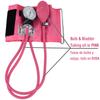 All in PINK Medical Tensiometro Pressure Checking Blood Pressure Monitor Upper Arm Aneroid Sphygmomanometer With Stethoscope