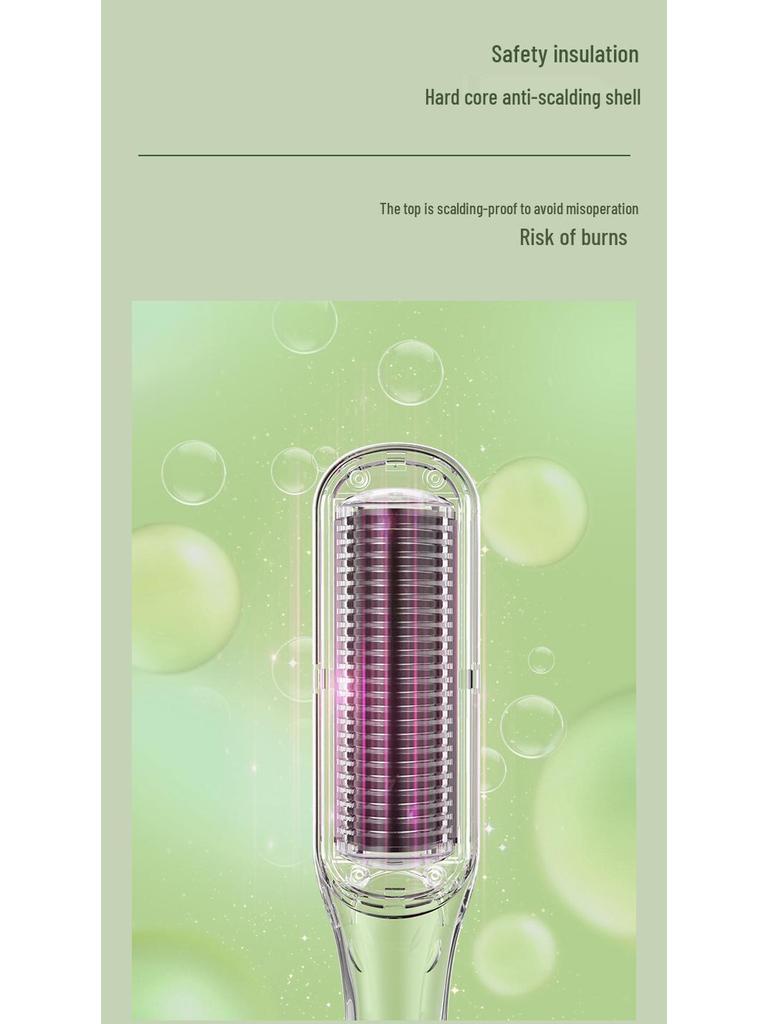 Dual-Use Ionic Hair Straightener & Curling Comb