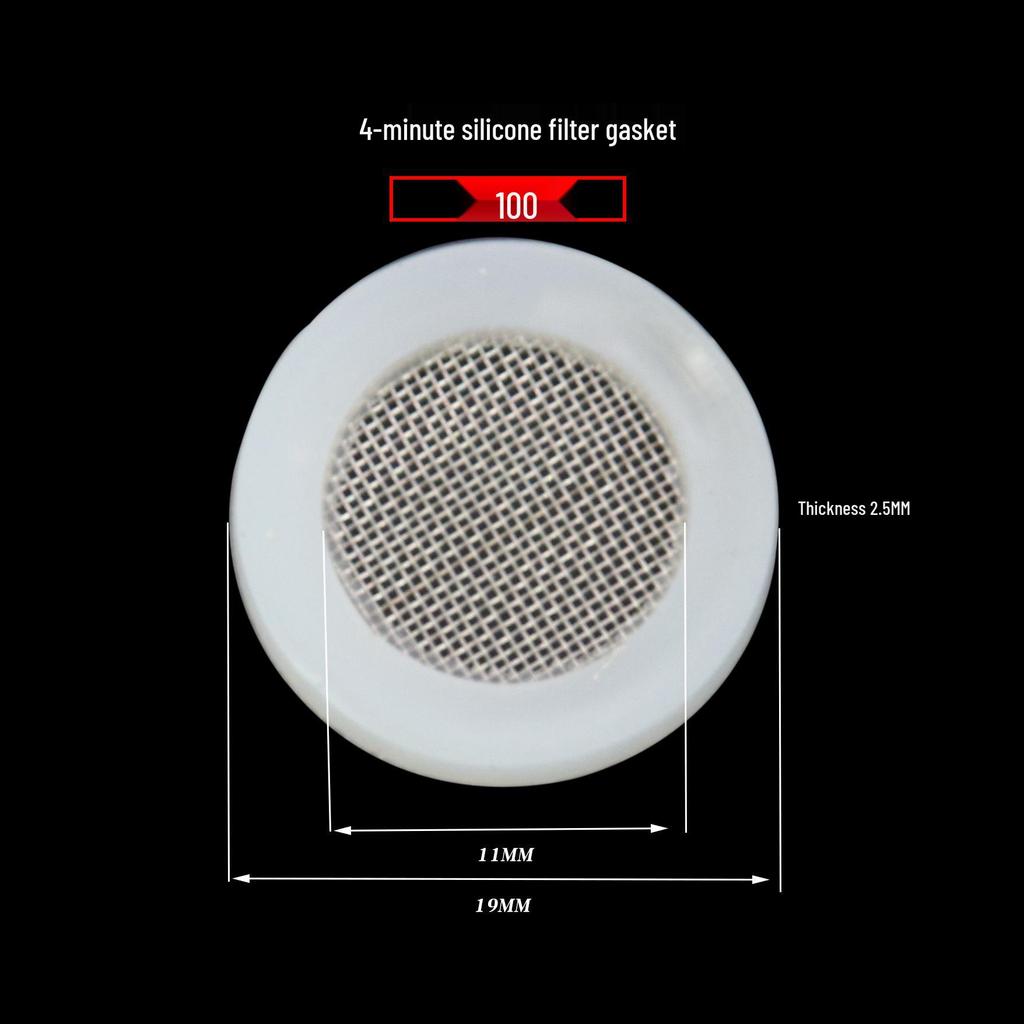 4-Point Shower Head Silicone Gasket & Rubber Washer Set