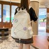 Drawstring Backpack Girl's Large Capacity Backpack Color Contrast Student Schoolbag Travel Bag