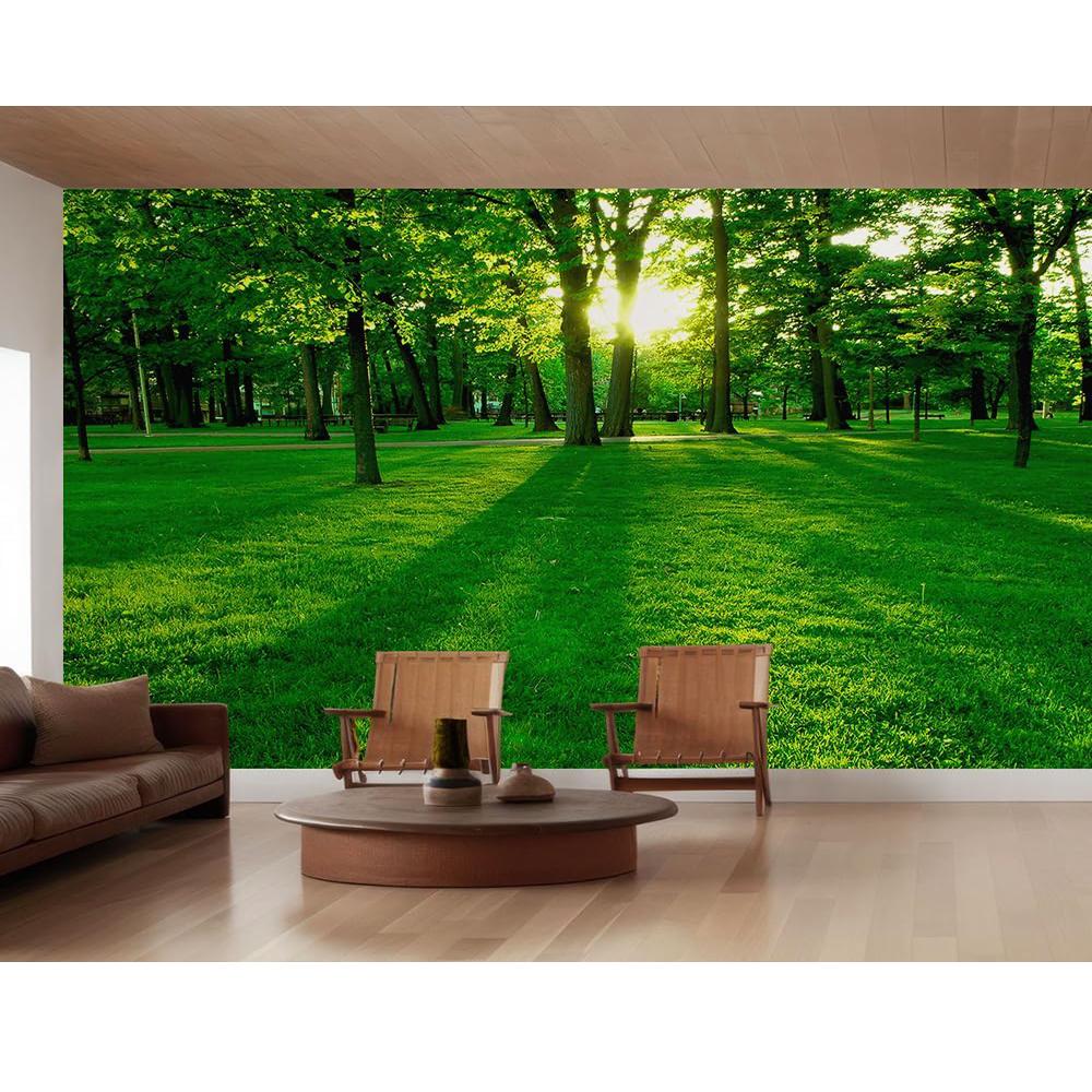 Fresh Nature Wallpaper Park Sunlight Wall Mural Bedroom Living Room Removable Mural Large Wallpaper