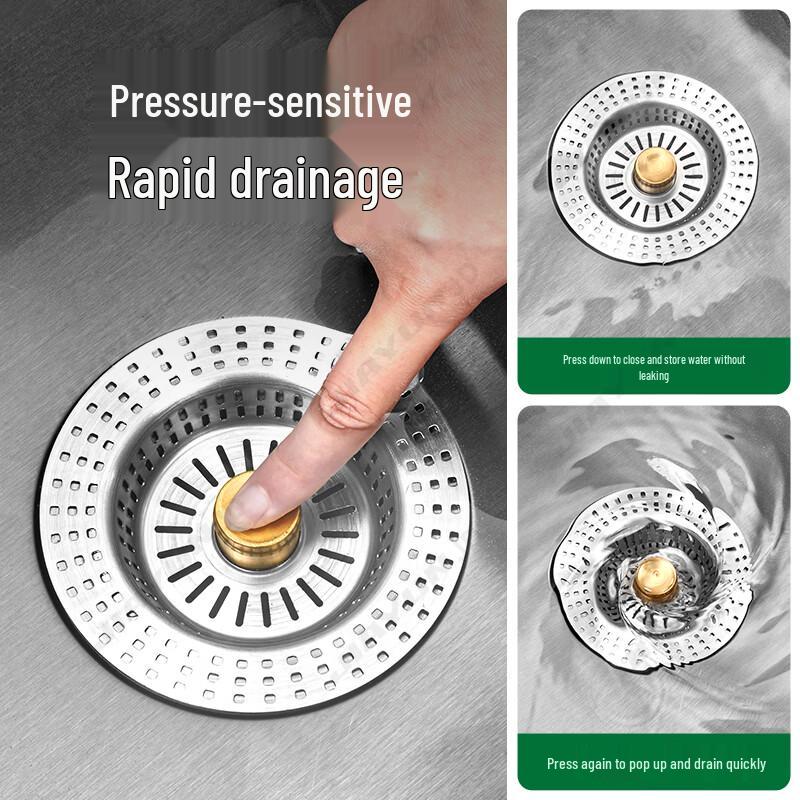 Jiayun 304 Stainless Steel Pop-up Sink Drain Stopper