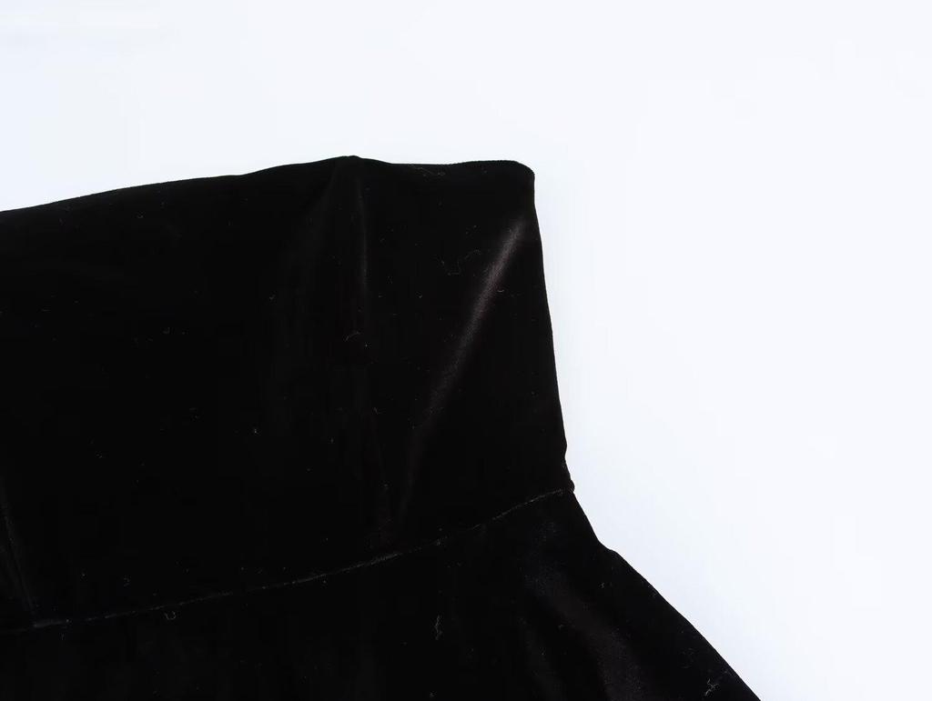 2024 Autumn/Winter High-End Velvet Jumpsuit Dress for Women