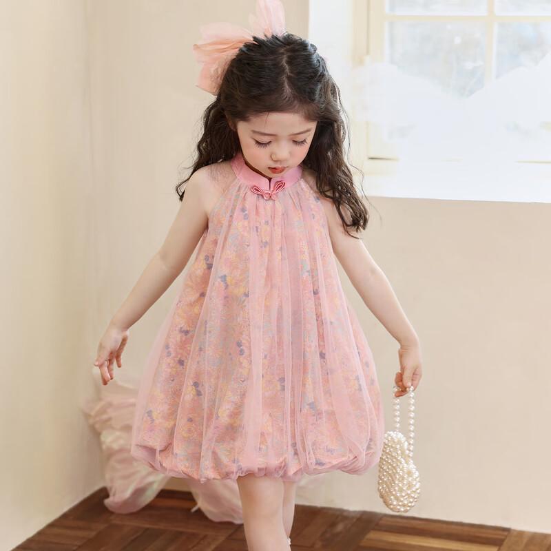 LUSON Little O Baby Girls' New Chinese Style Qipao Dress 2025