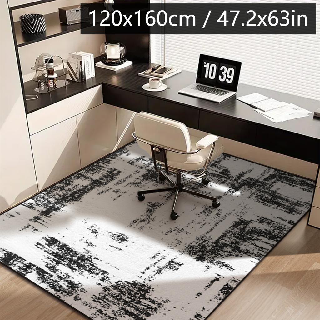 Home Large Size Study Cushion Square Diatom Mud Non-slip Swivel Chair Mat Anti-wear Carpet Bedroom Mat