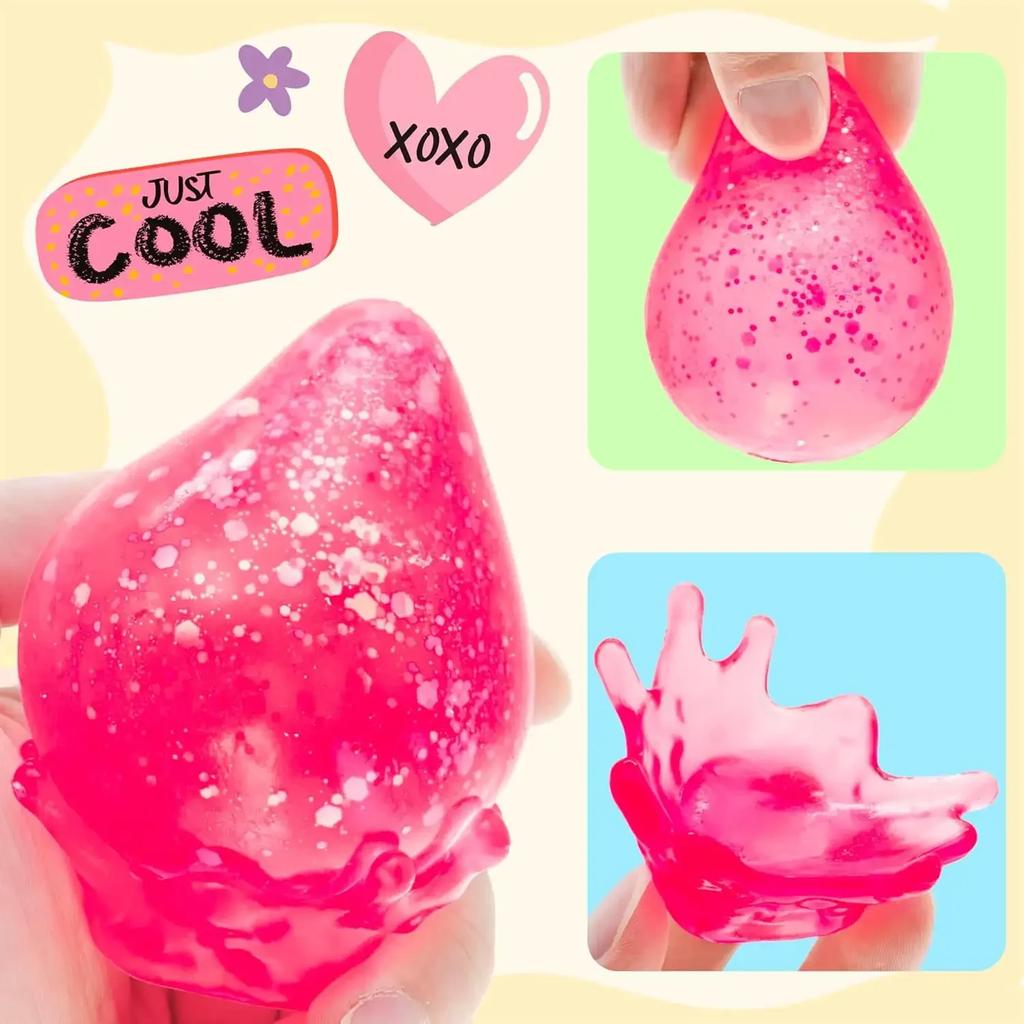 Großer Wassertropfen Squishy, Malzzucker Stressball, Langsam zurückfederndes Knetspielzeug, Ästhetisches Schreibtischornament, Sensorisches Fidget, Erwachsene