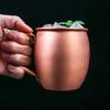 530Ml 100% Copper Moscow Mule Mug Cocktail Wine Cup Hammered Coppery Beer Mugs Coffee Mug Milk Cup Bar Cup Drinkware Durable