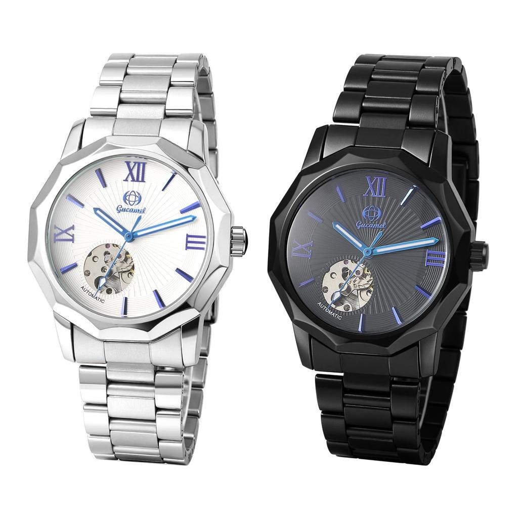 Automatic Business Watch for Luminous Stainless Perfect for Day Black Men Steel, Classic, Stylish, Fashionable, Cool, Students, Gifts, Anniversaries,