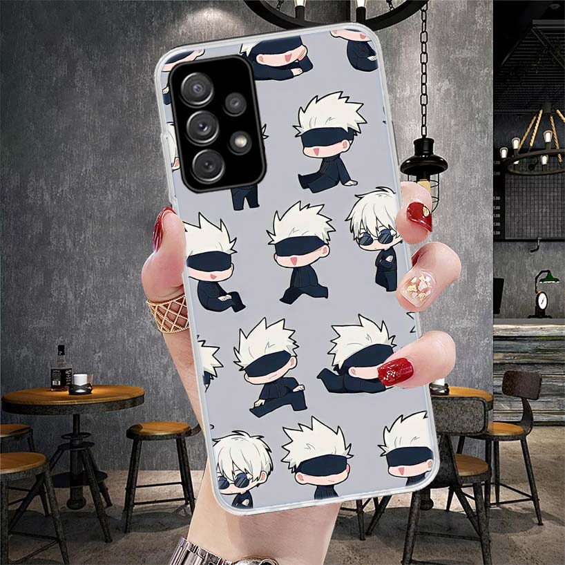 JujuKaisen Gojo Satoru Phone Case For Samsung Galaxy A12 A22 A32 A52 A72 A02S A51 A50S A71 A70 A31 A20S Note 20 Ultra S10 A10S G