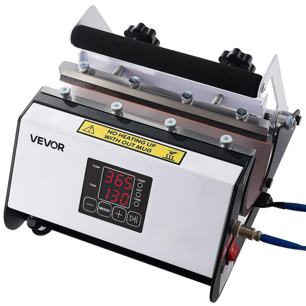 Tumbler Heat Press Machine, Max 887 mL Mug Press, Fast and Even Heating, with Tape and Gloves, Easy Temp and Time Setting, Heat Transfer for