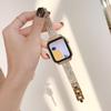 Luxurious Diamond Inlaid Watch Strap for Apple iWatch Series 9/8/7/6/SE, French Style